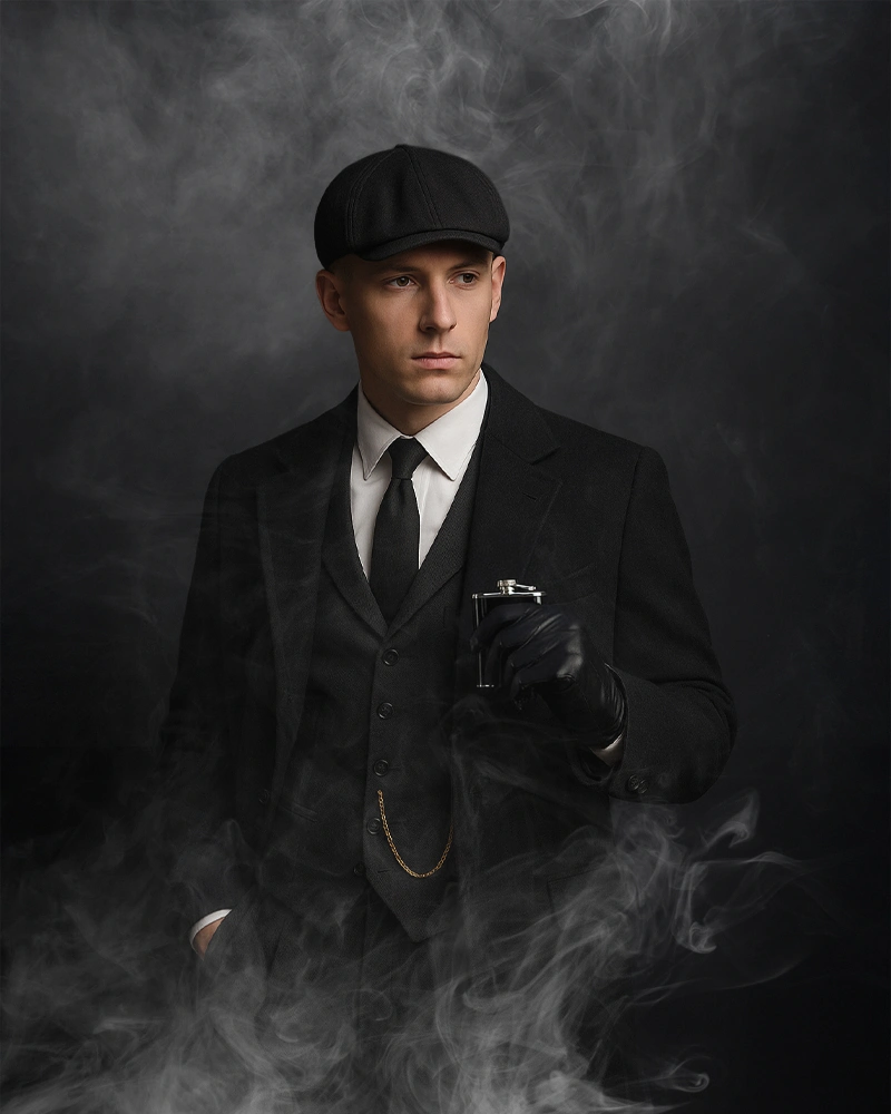Peaky David With Fullscreen smoke overlays