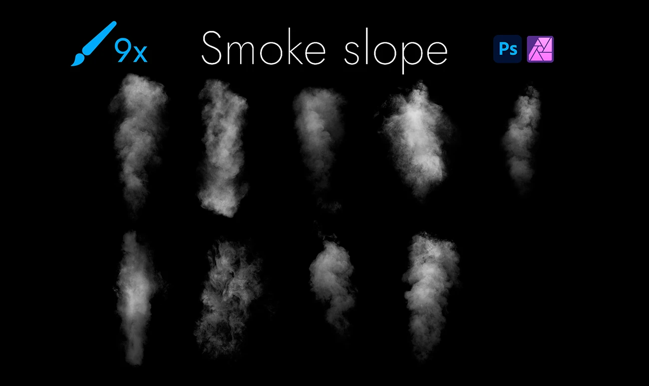 SMOKE and STEAM Digital Overlays with Photoshop Brushes – ATP Textures