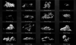 Cloud overlays high resolution 8800px