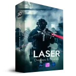 Laser Overlays and Brushes pack