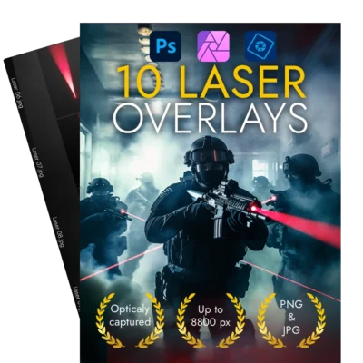 Laser overlays jpg and png