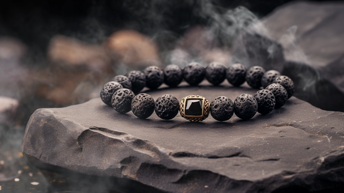 Lava stone with smoke overlays