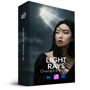 Light rays overlays & brushes pack 03
