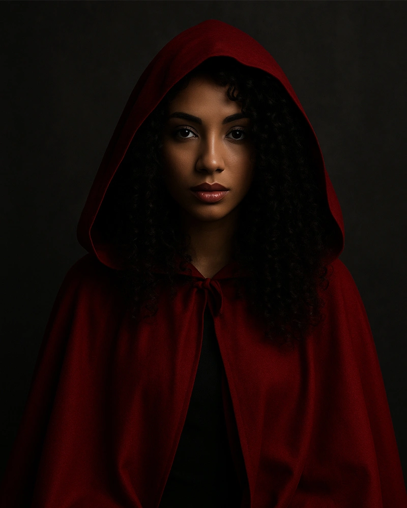 Red Hooded before Fullscreen smoke effects