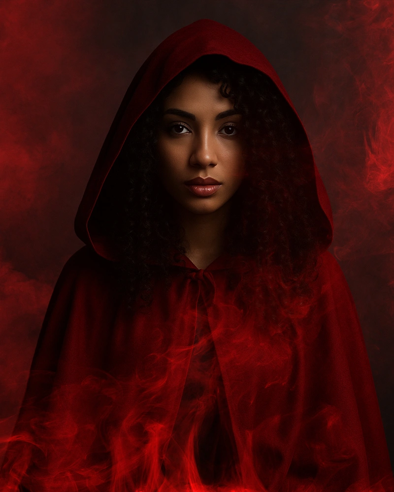 Red Hooded after Fullscreen smoke effects