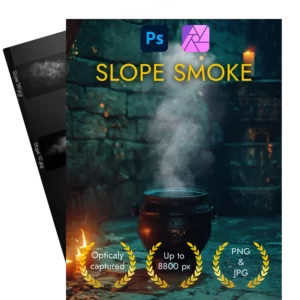 Slope smoke effects overlay and brush