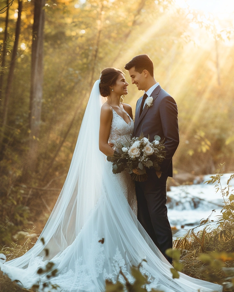 wedding light rays overlay