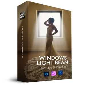 Windows light beam overlays and brush pack