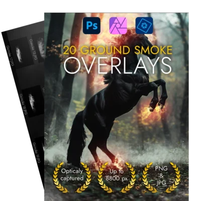 Ground smoke overlays jpg and png effects bundle